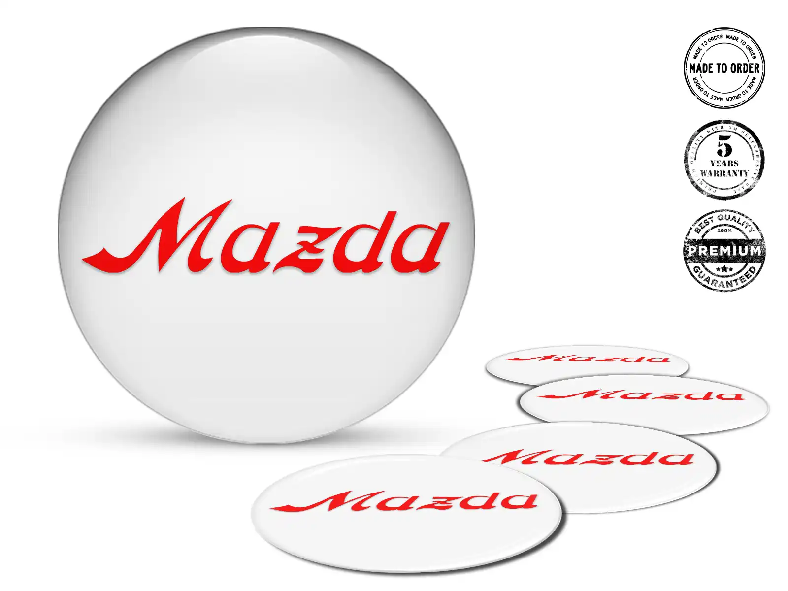 Mazda Emblema de Rueda Edición Pegatinas Silicona Autos
